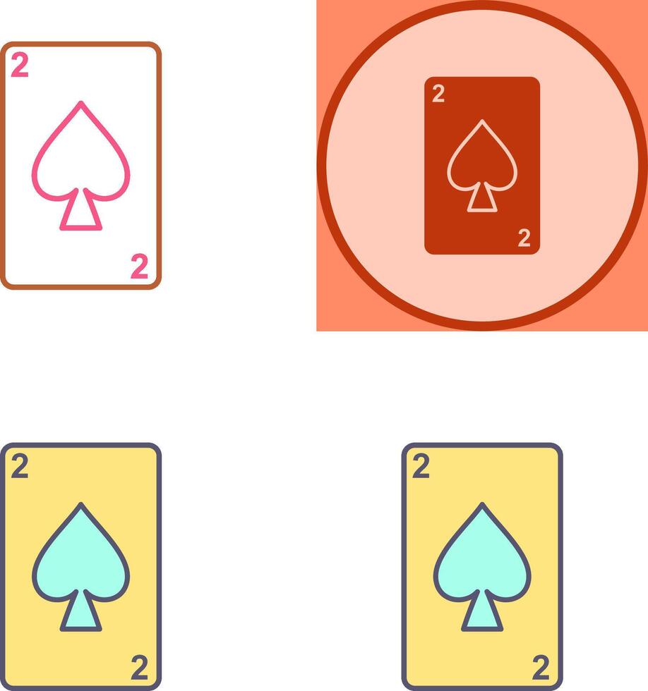 Spades Card Icon Design vector