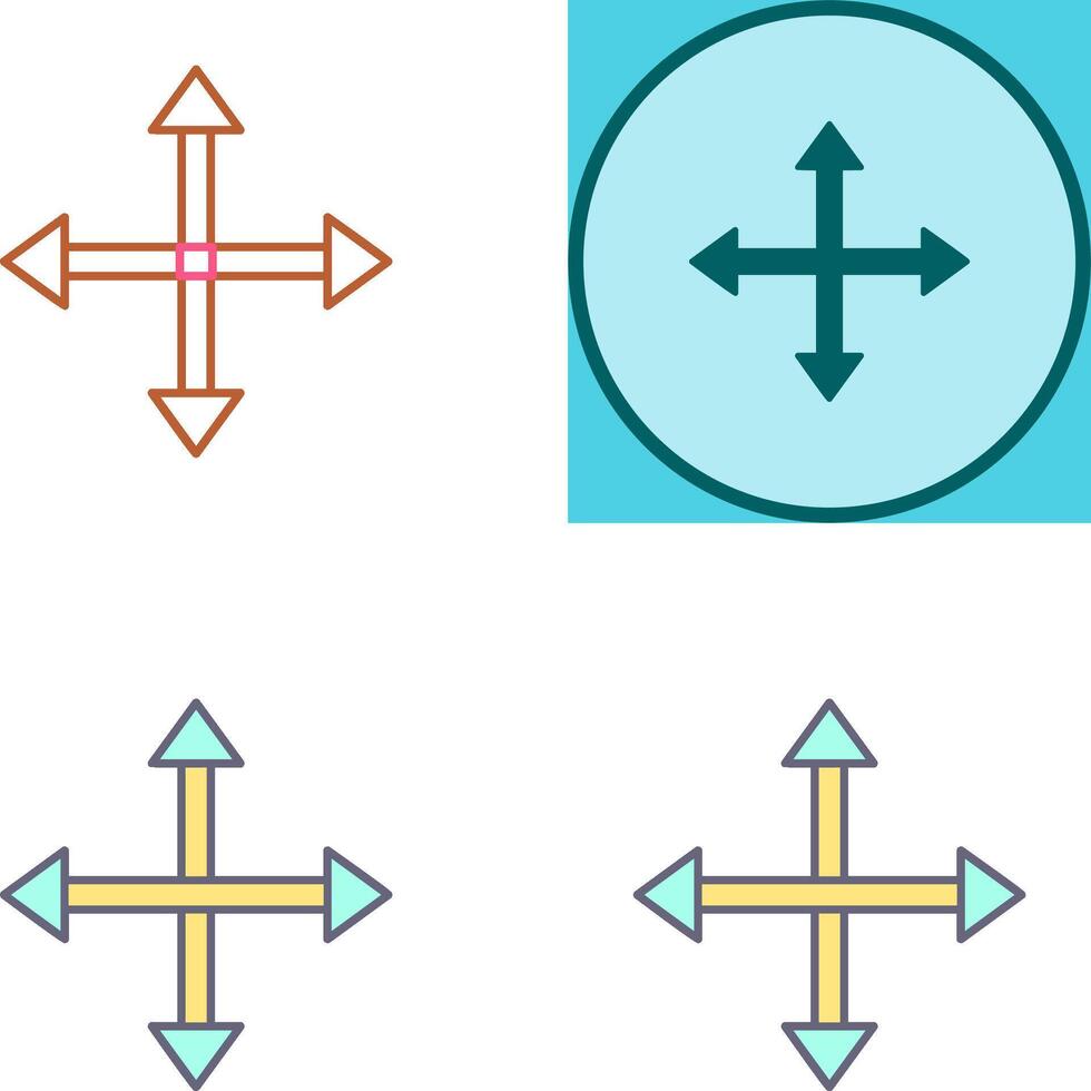 Unique Move Icon Design vector