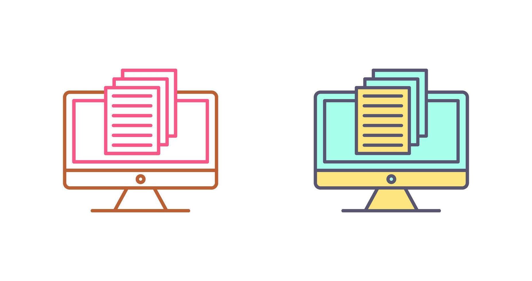 Document Icon Design vector