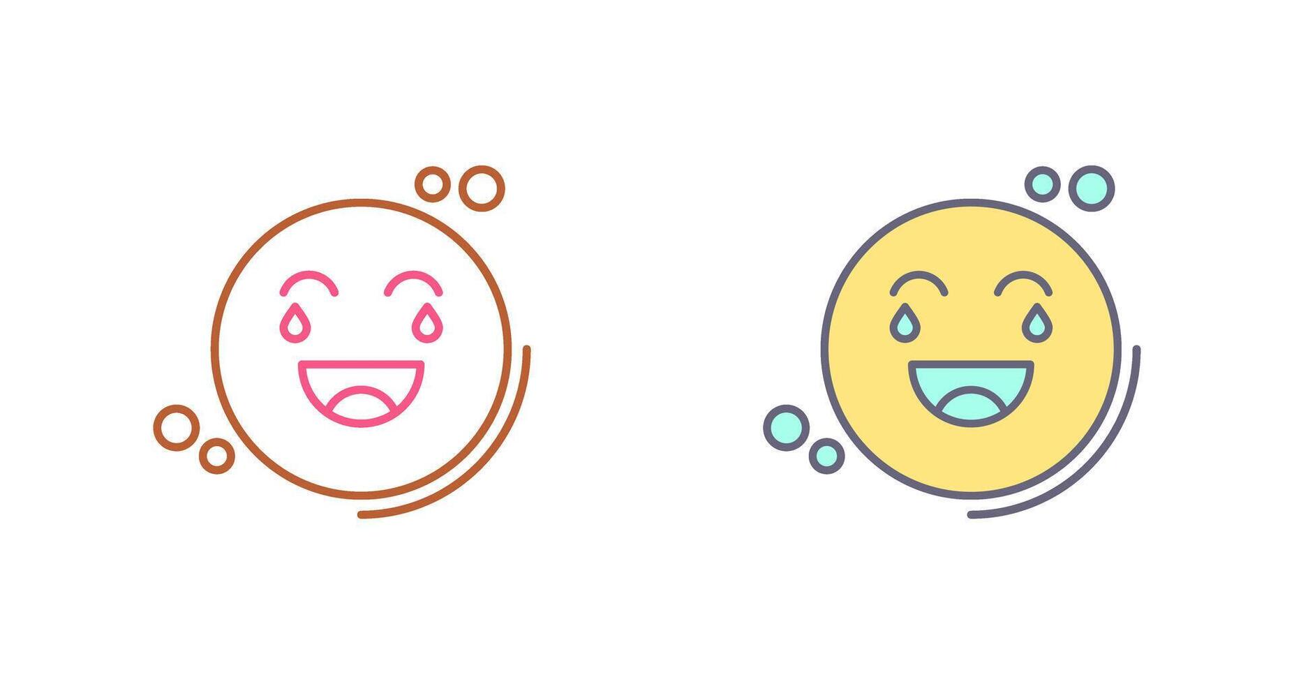 Loughing Icon Design vector