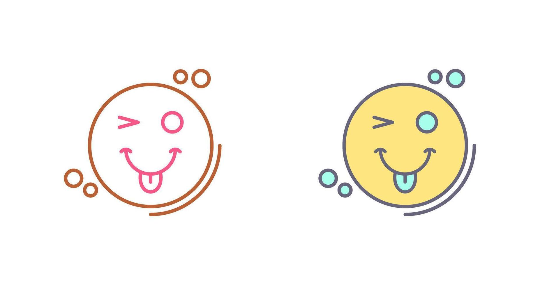 Tongue Out Icon Design vector