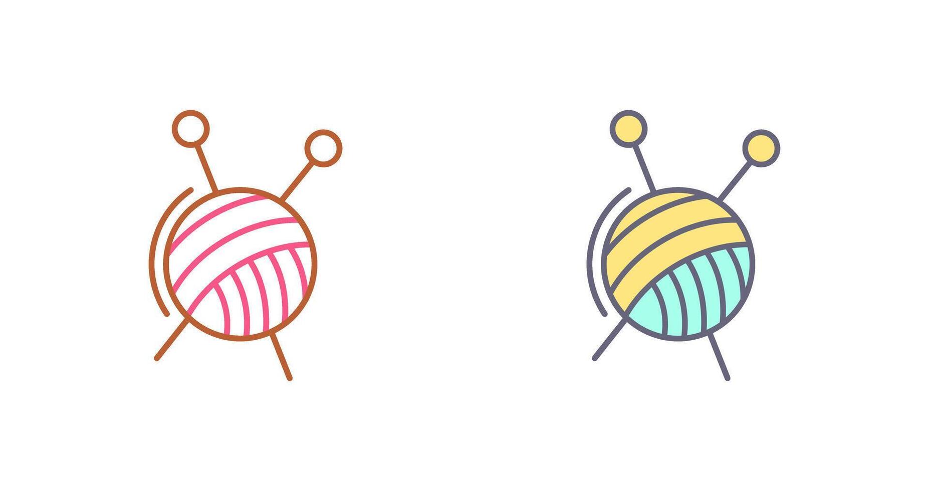 Knitting Icon Design vector