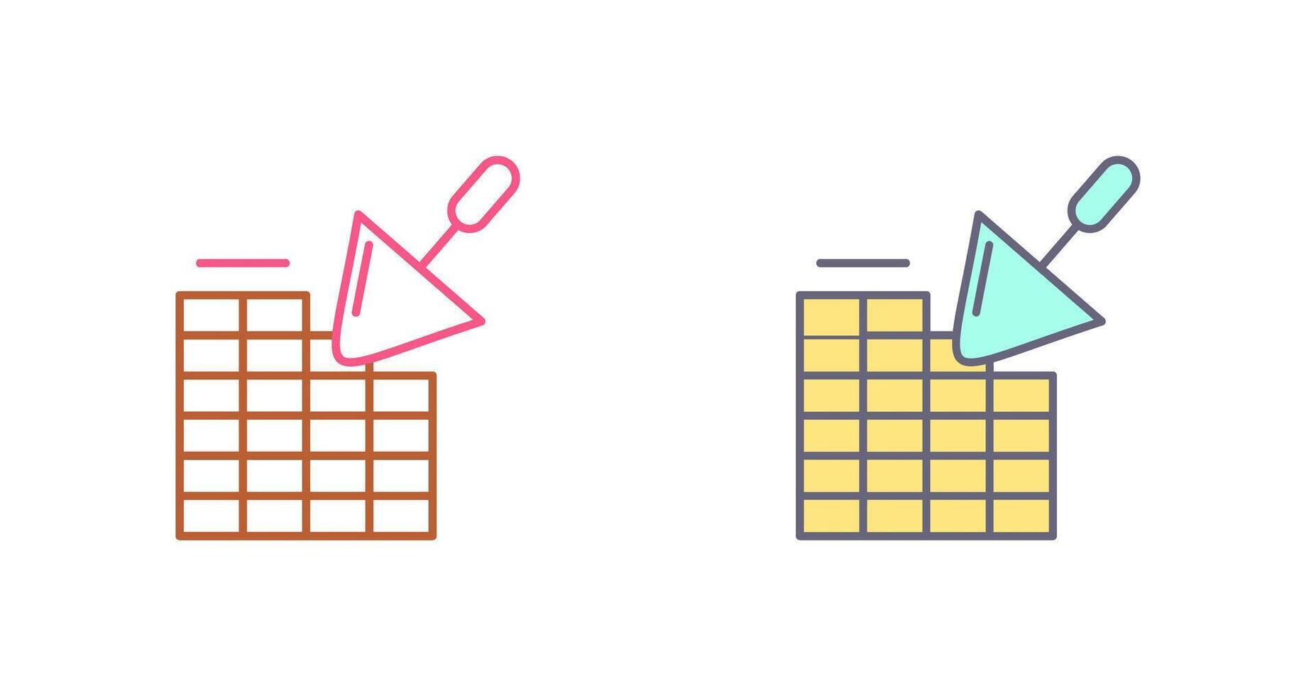 Brickwall Icon Design vector
