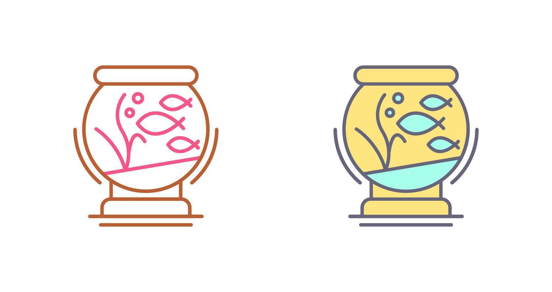 Fishbowl Icon Design vector