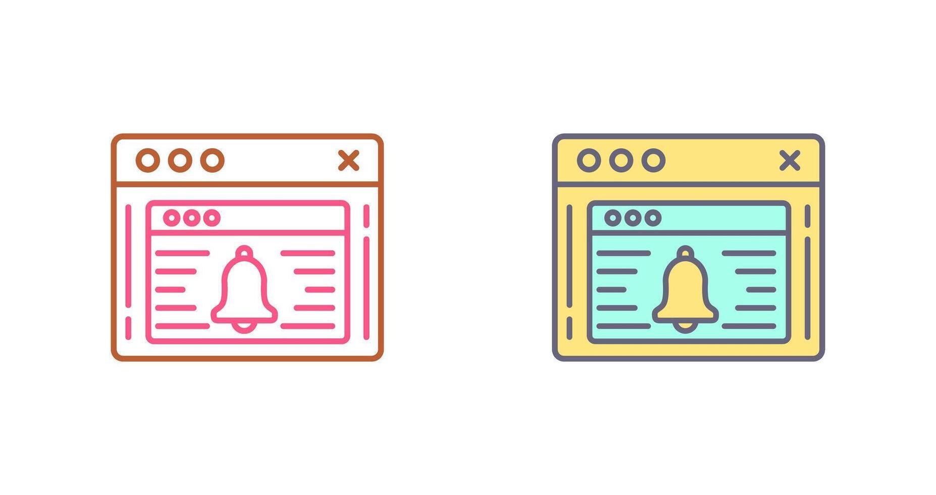 Notification Icon Design vector