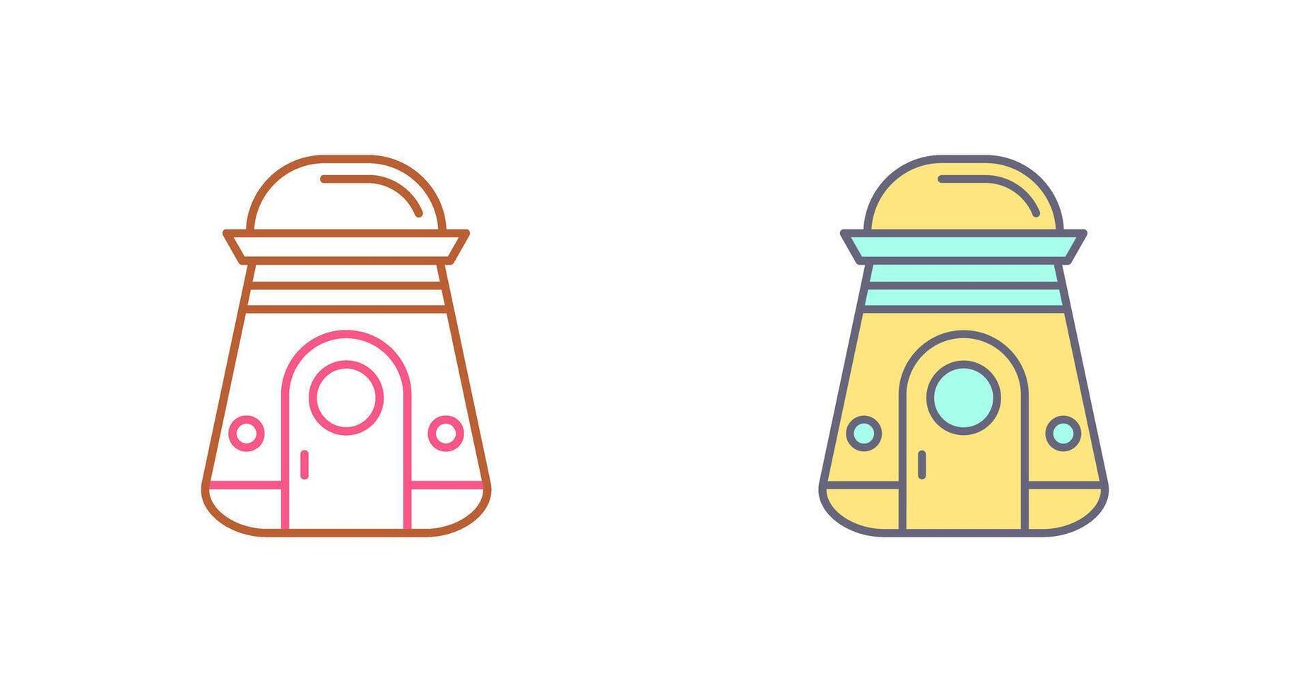 Space Capsule Icon Design vector