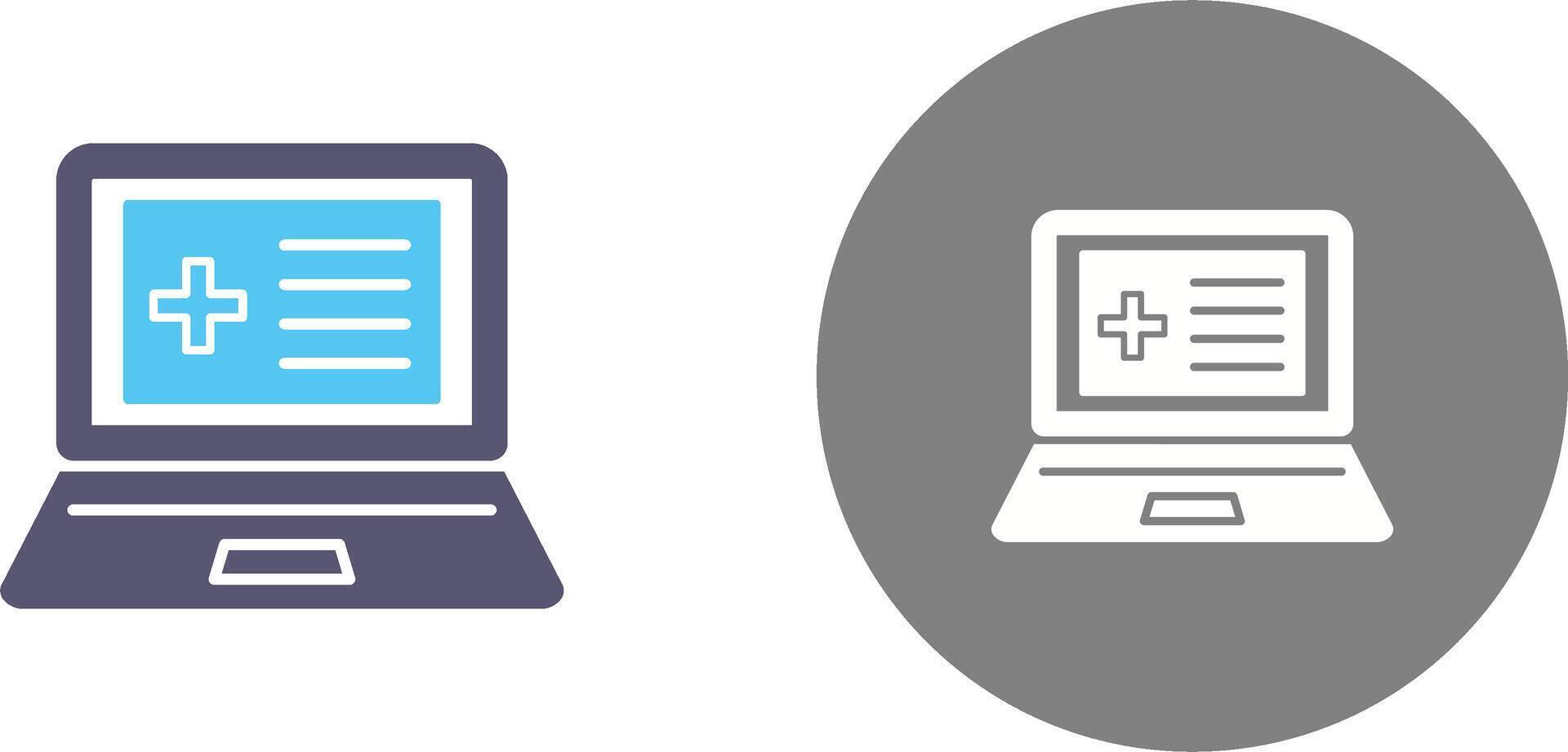 Laptop Icon Design vector