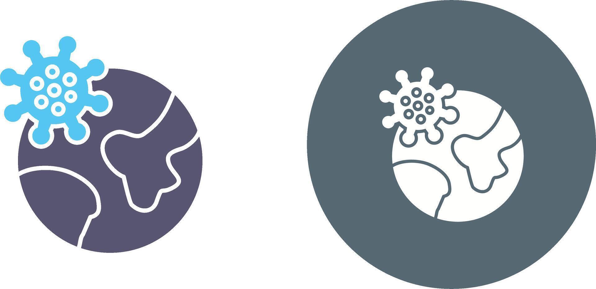 Pandemic Icon Design vector
