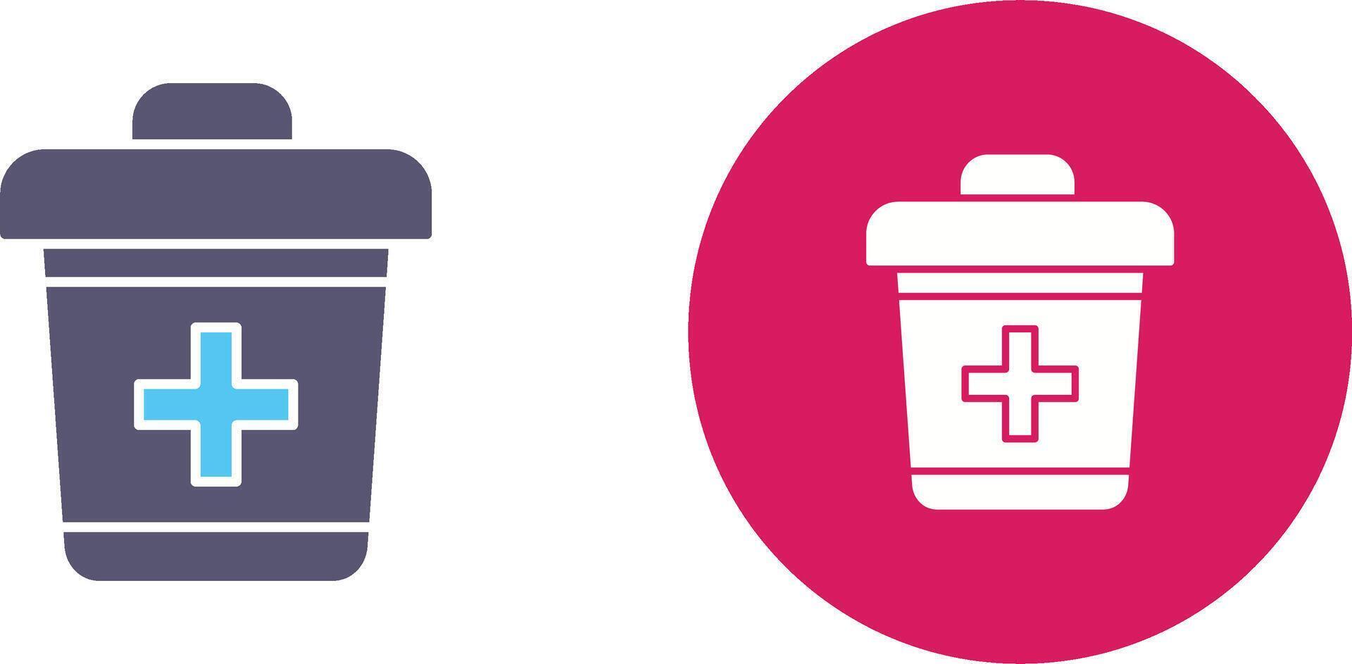 Dustbin Icon Design vector