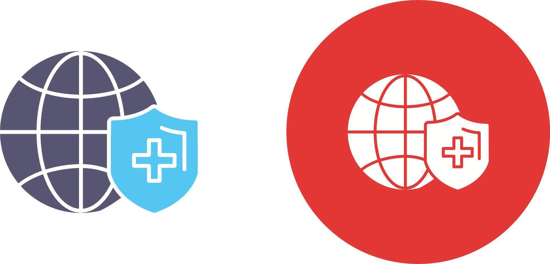 Global Protection Icon Design vector