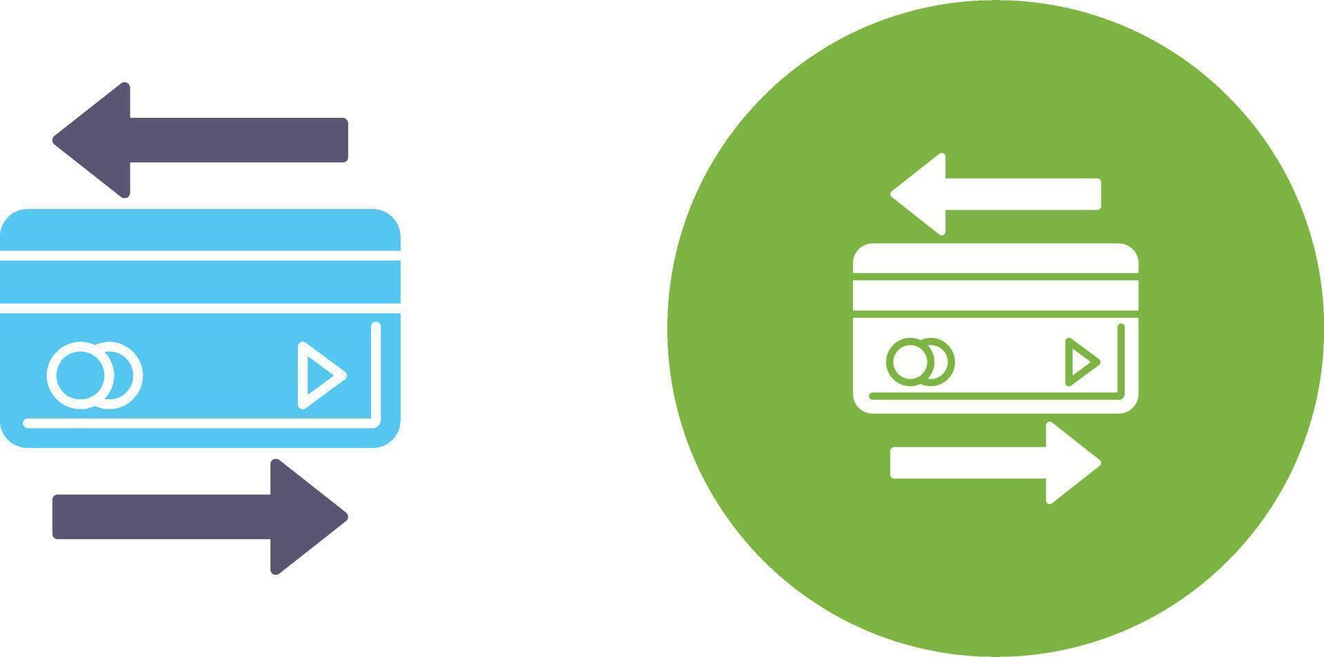 Transaction Icon Design vector