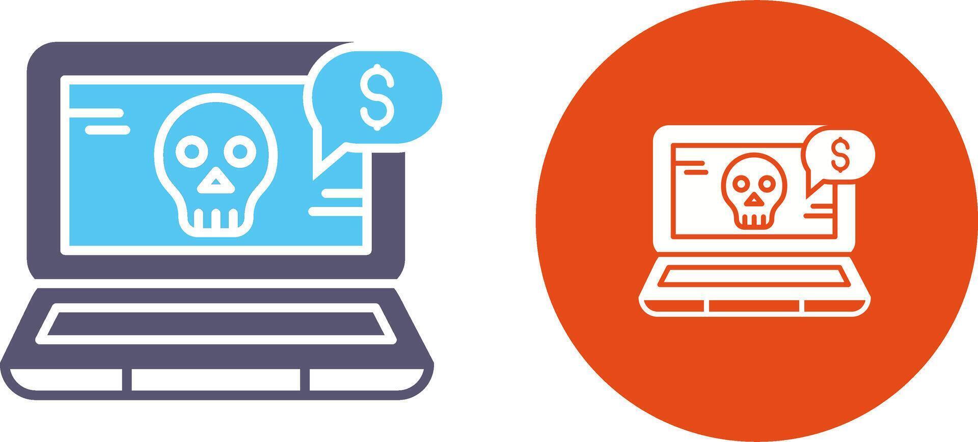 Online Fraud Icon Design vector