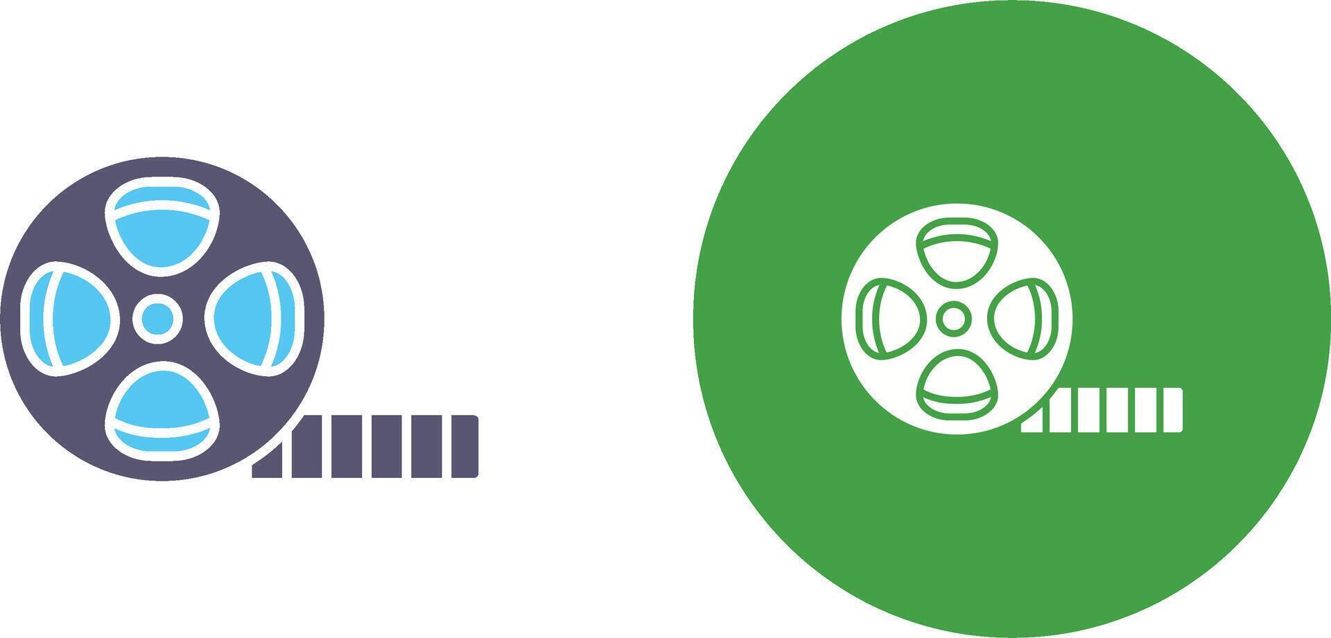Film Reel Icon Design vector