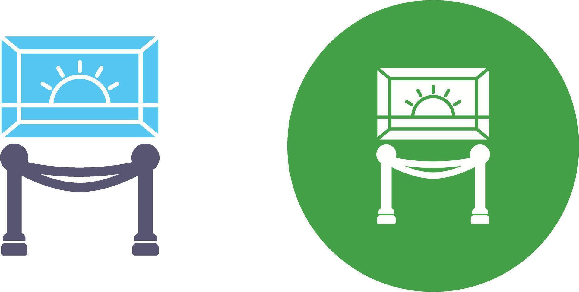 Painting Exhibit Icon Design vector