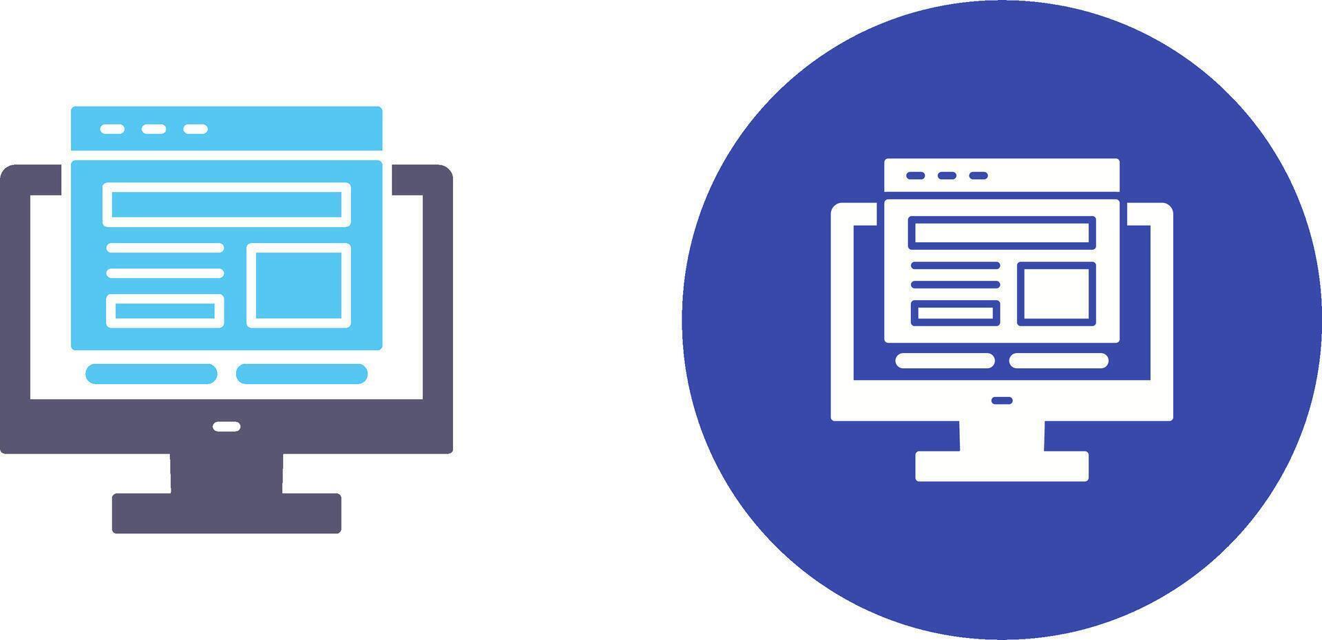 Adaptive Layout Icon Design vector