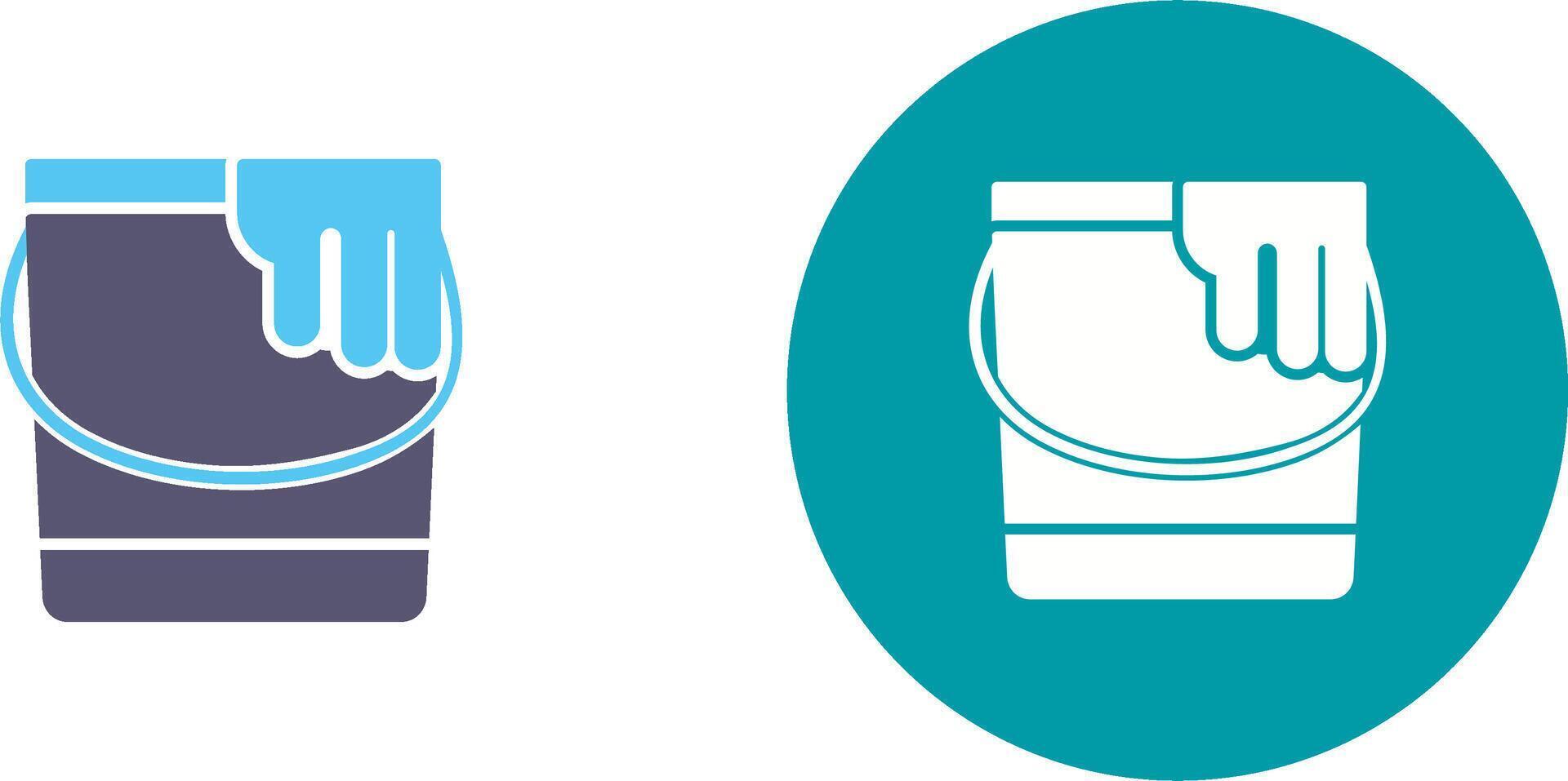 Paint Bucket Icon Design vector