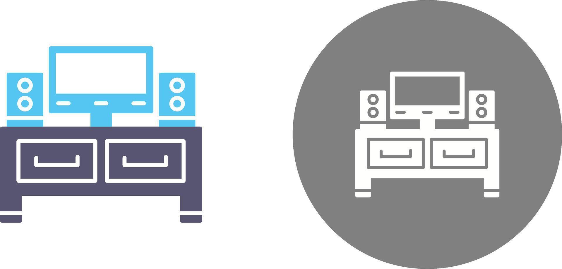 Television Icon Design vector