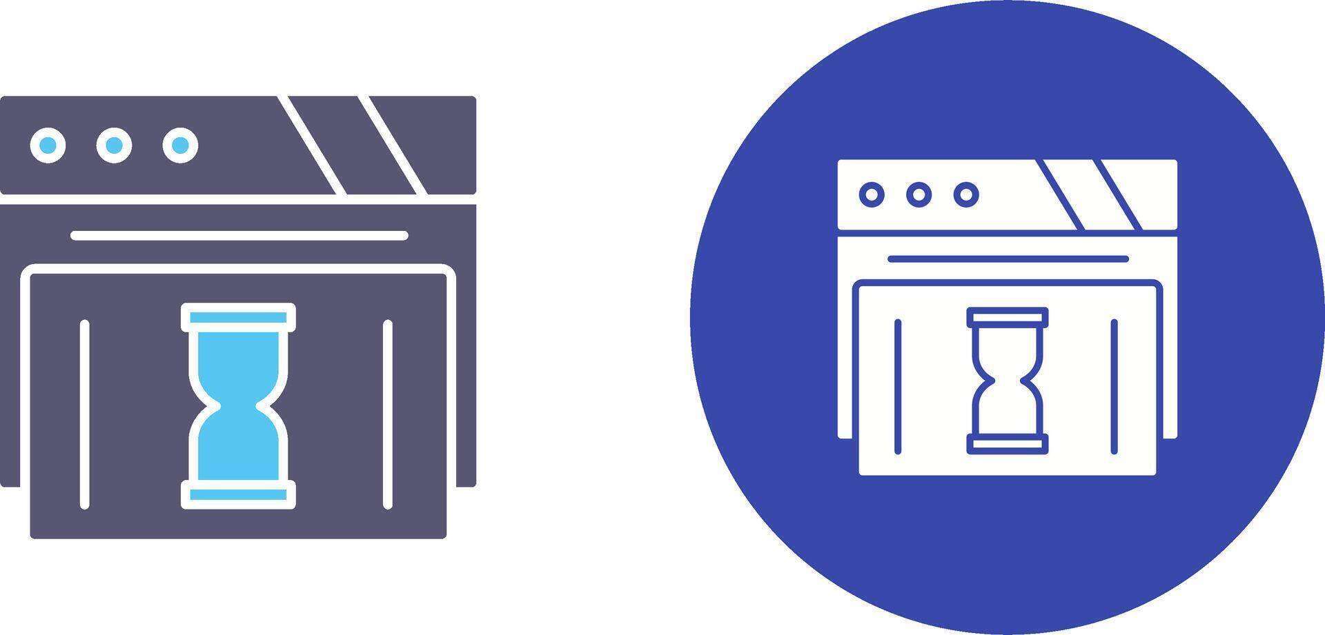 Waiting Icon Design vector