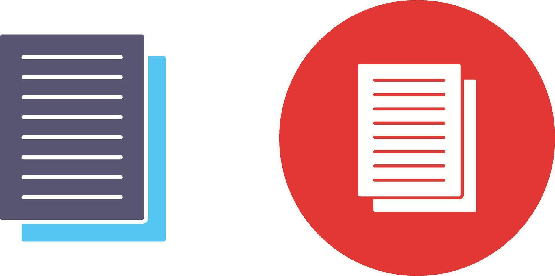 Document Icon Design vector
