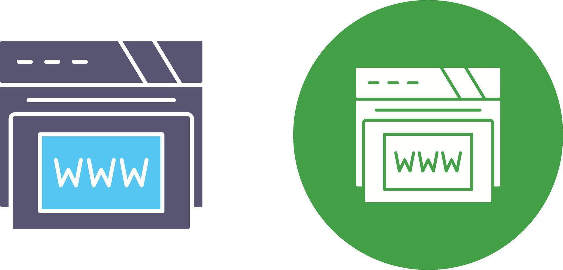Www Icon Design vector