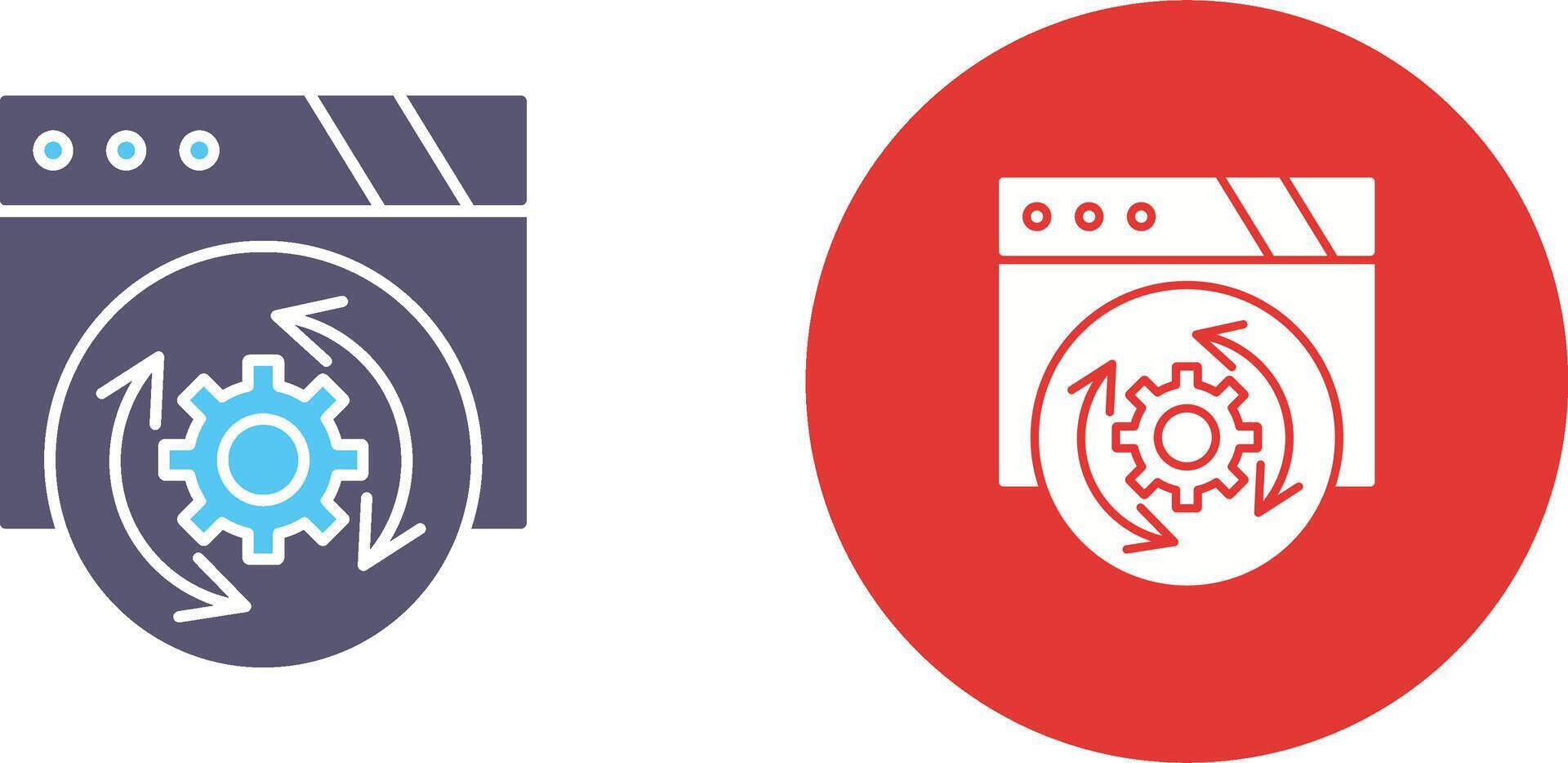 Update Icon Design vector