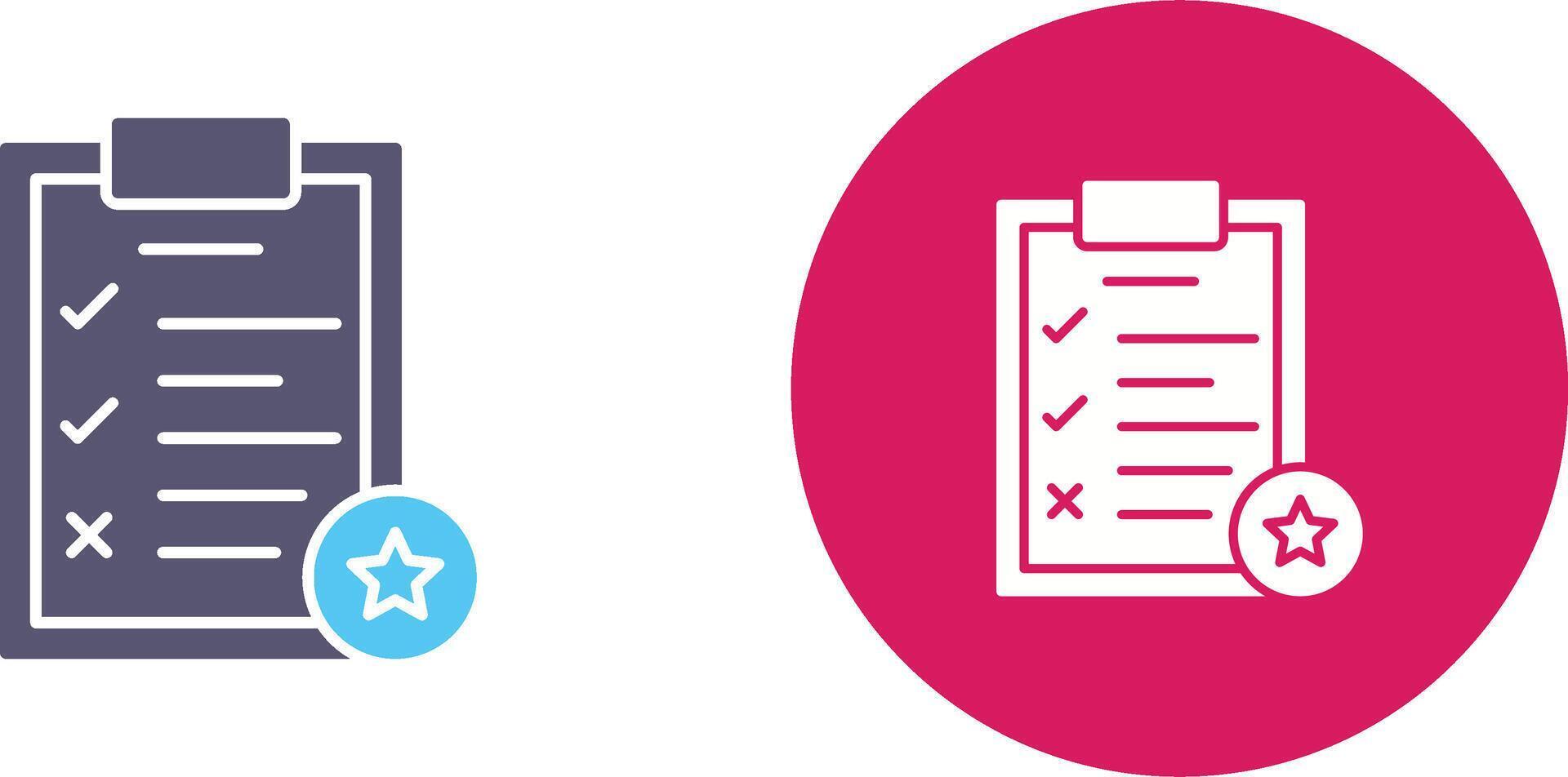 Task List Icon Design vector