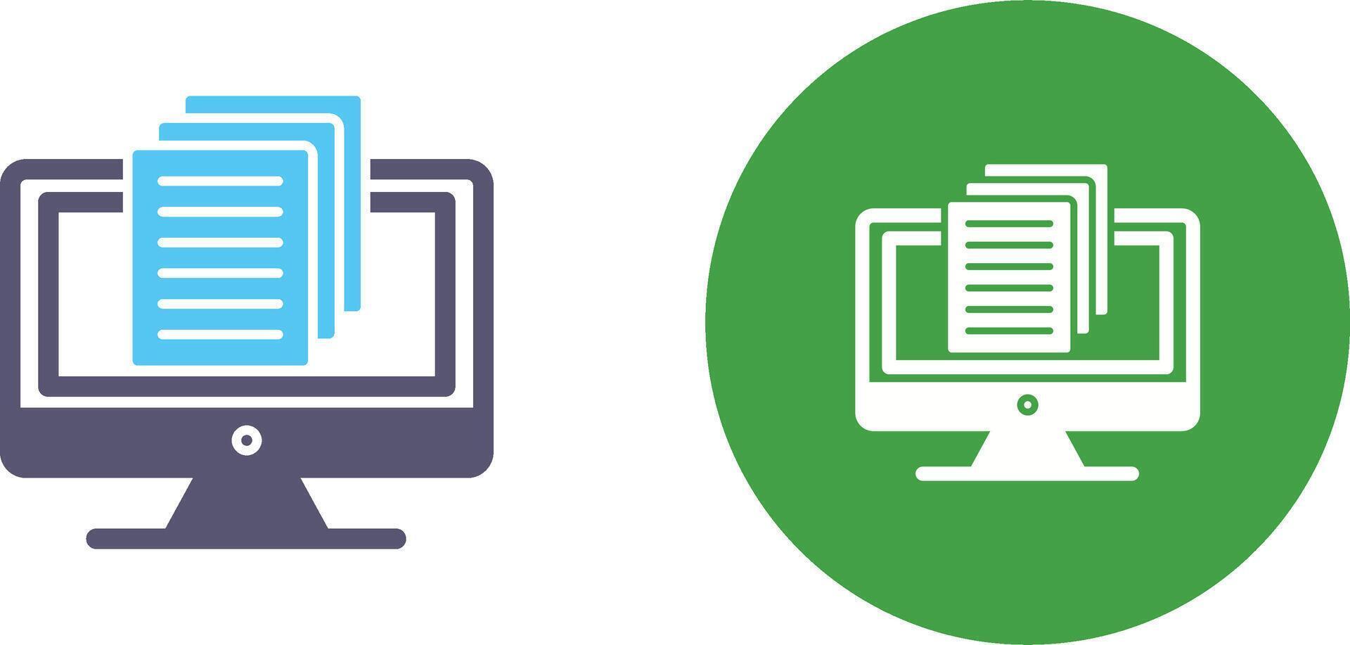 Document Icon Design vector