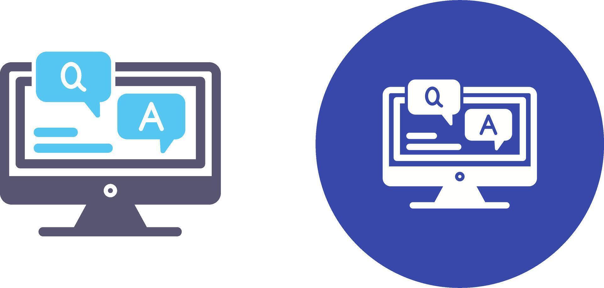 Faq Icon Design vector