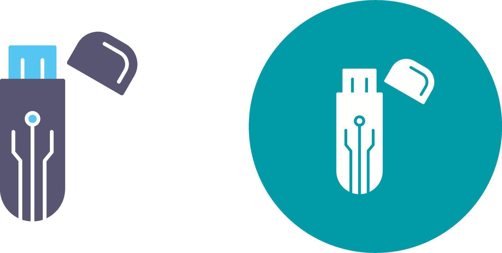 Usb Icon Design vector