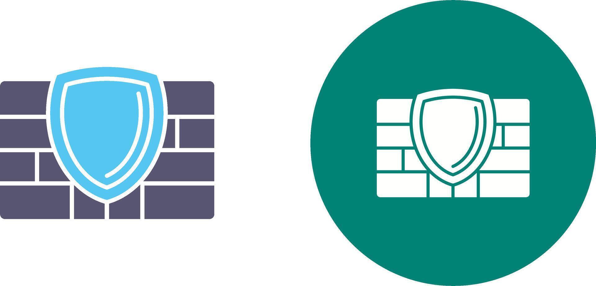 Firewall Icon Design vector