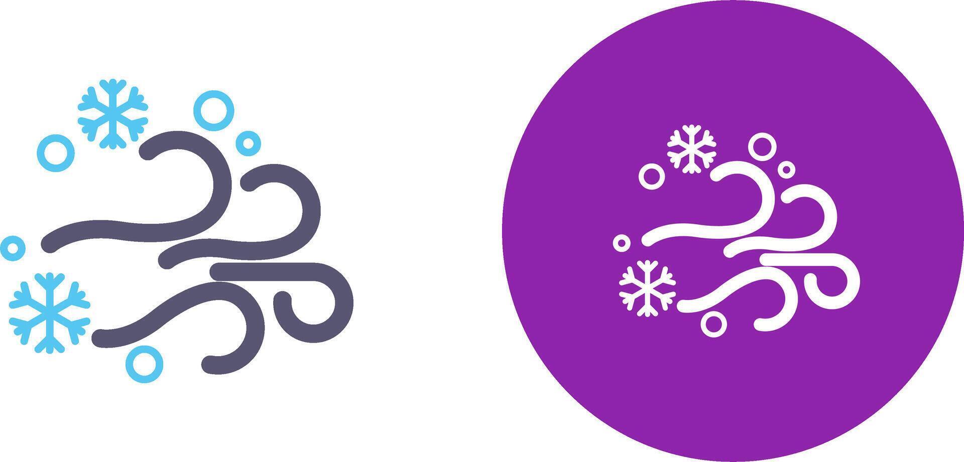 Blizzard Icon Design vector