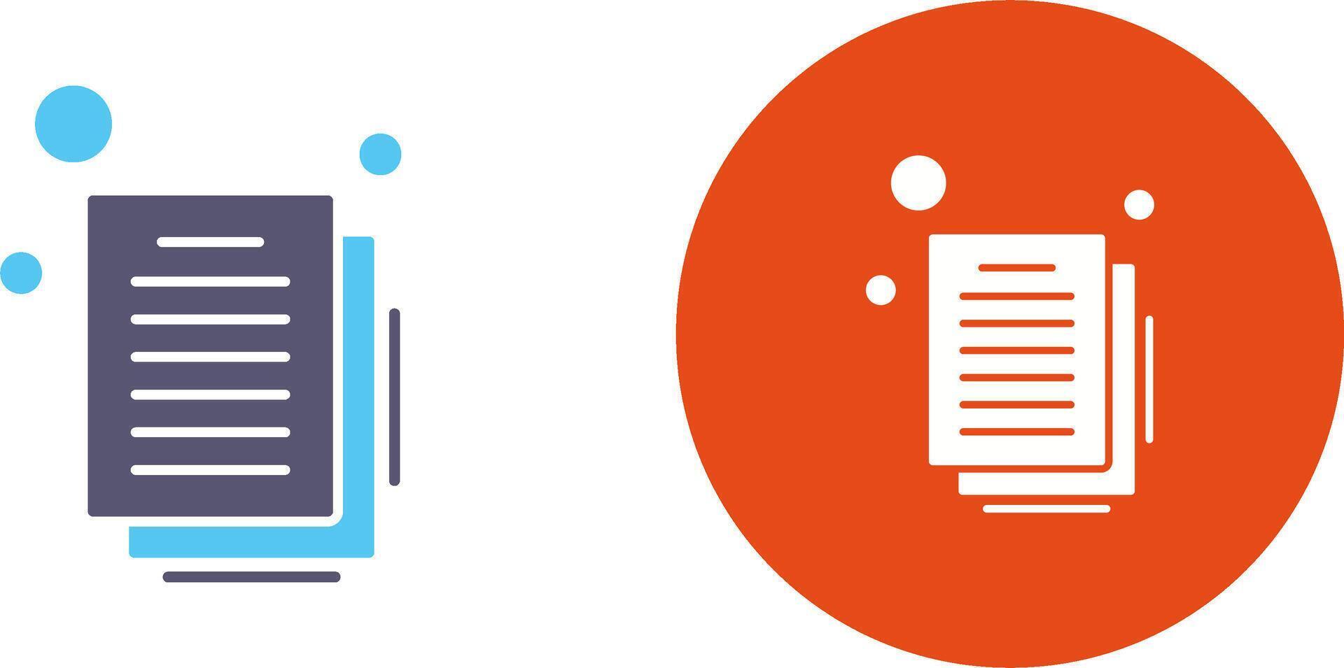 Document Icon Design vector