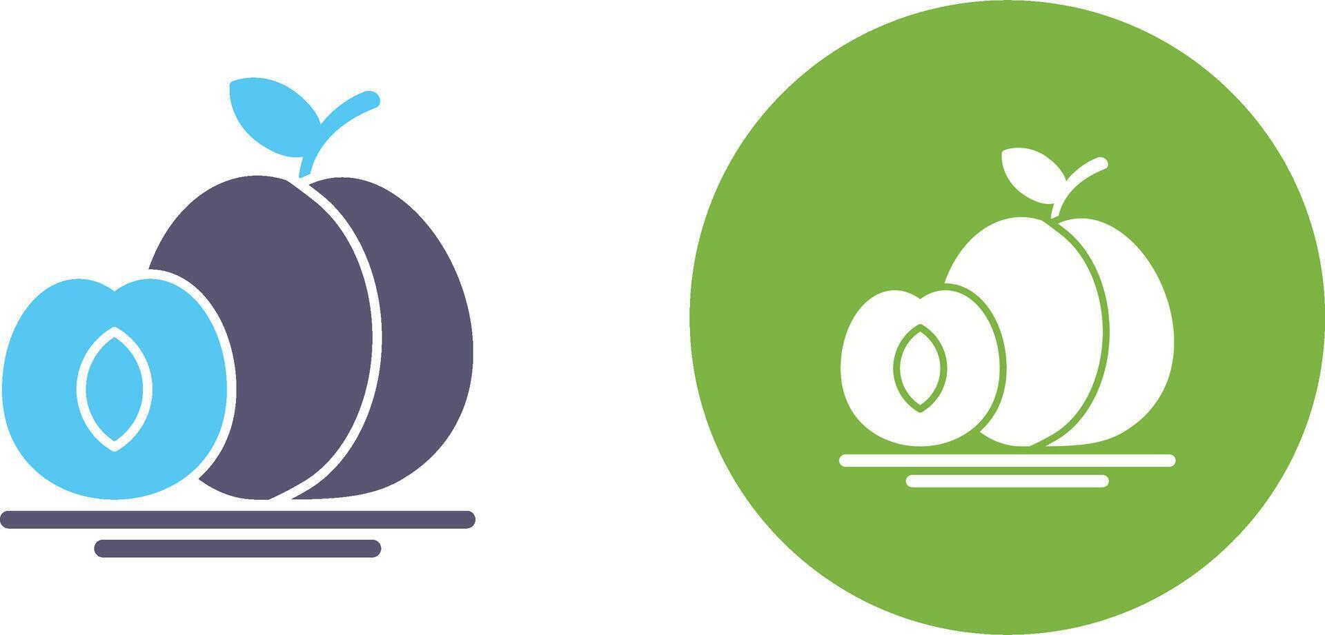 Apricot Icon Design vector
