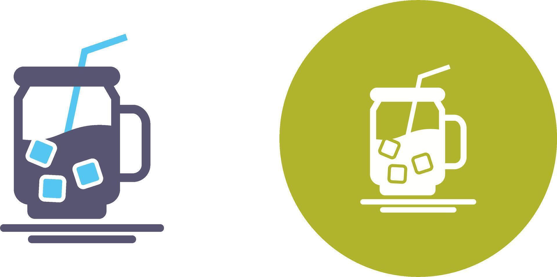 Iced Tea Icon Design vector