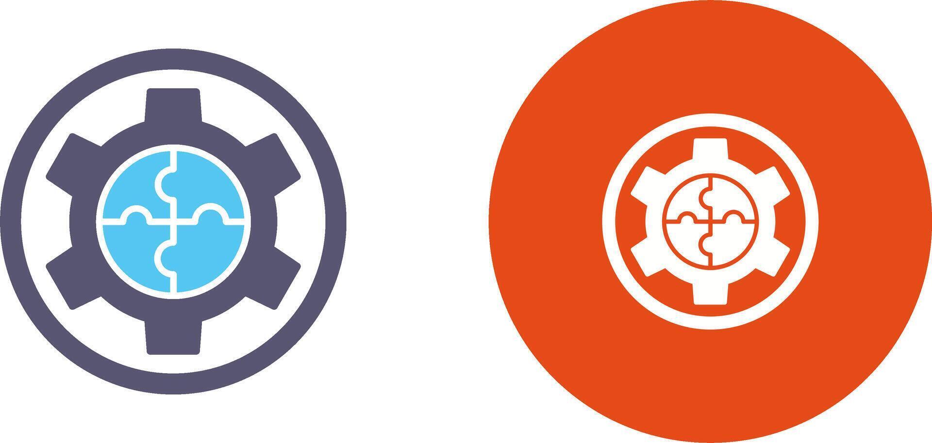Solution Icon Design vector