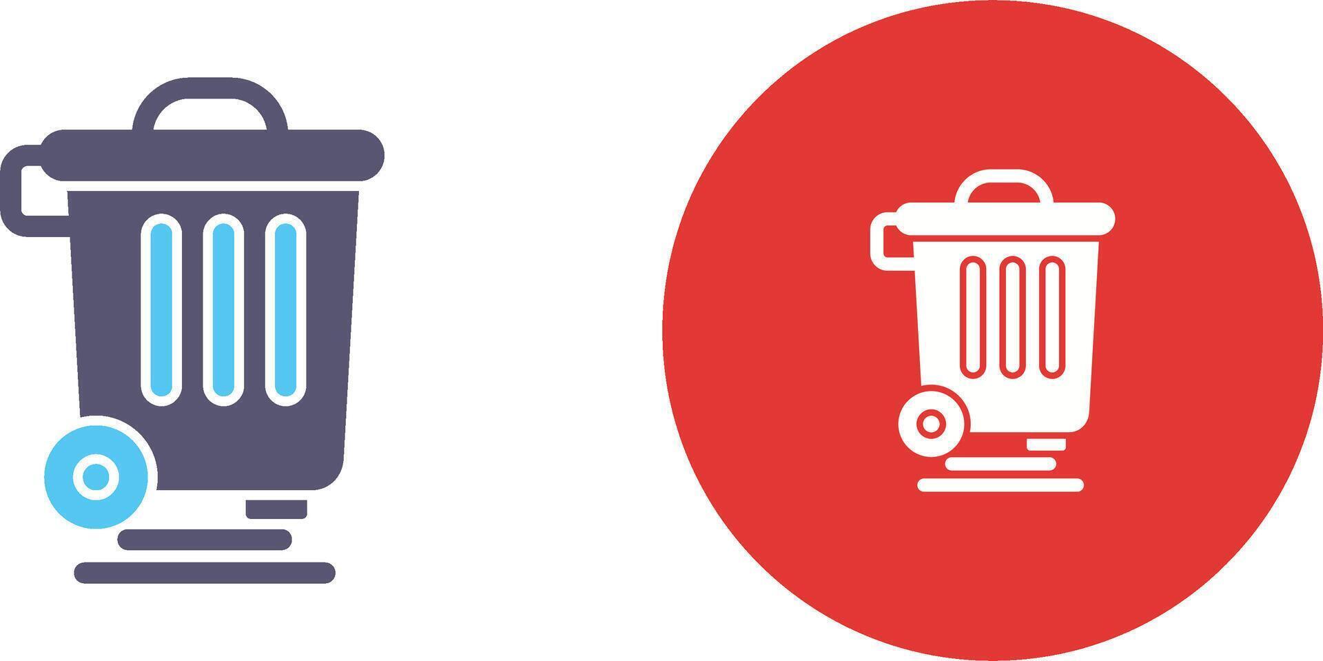 Dustbin Icon Design vector