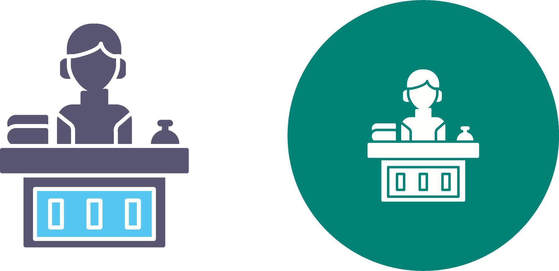 Office Reception Icon Design vector