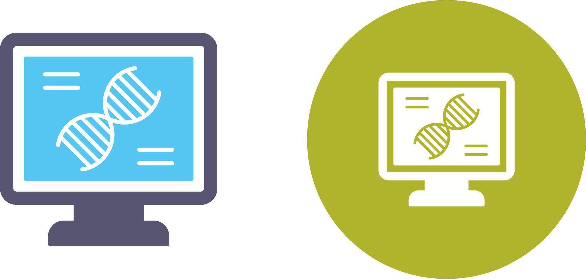 Dna Test Icon Design vector