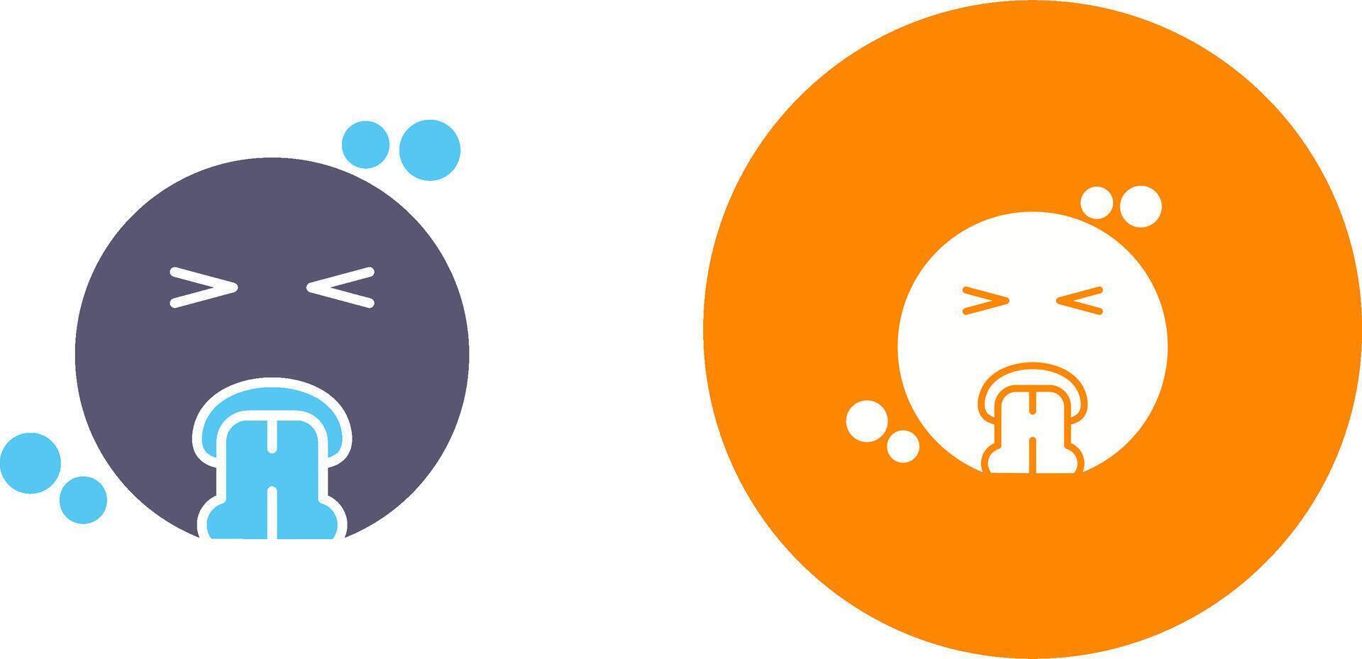 Vomit Icon Design vector