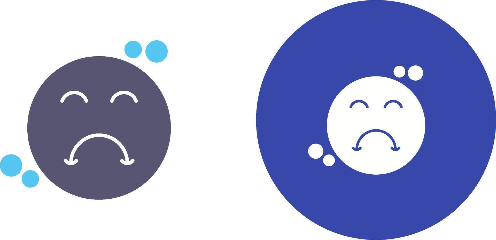 Upset Icon Design vector