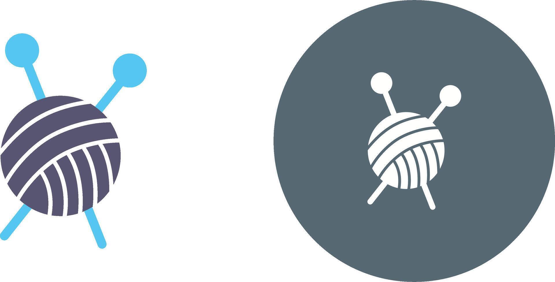 Knitting Icon Design vector