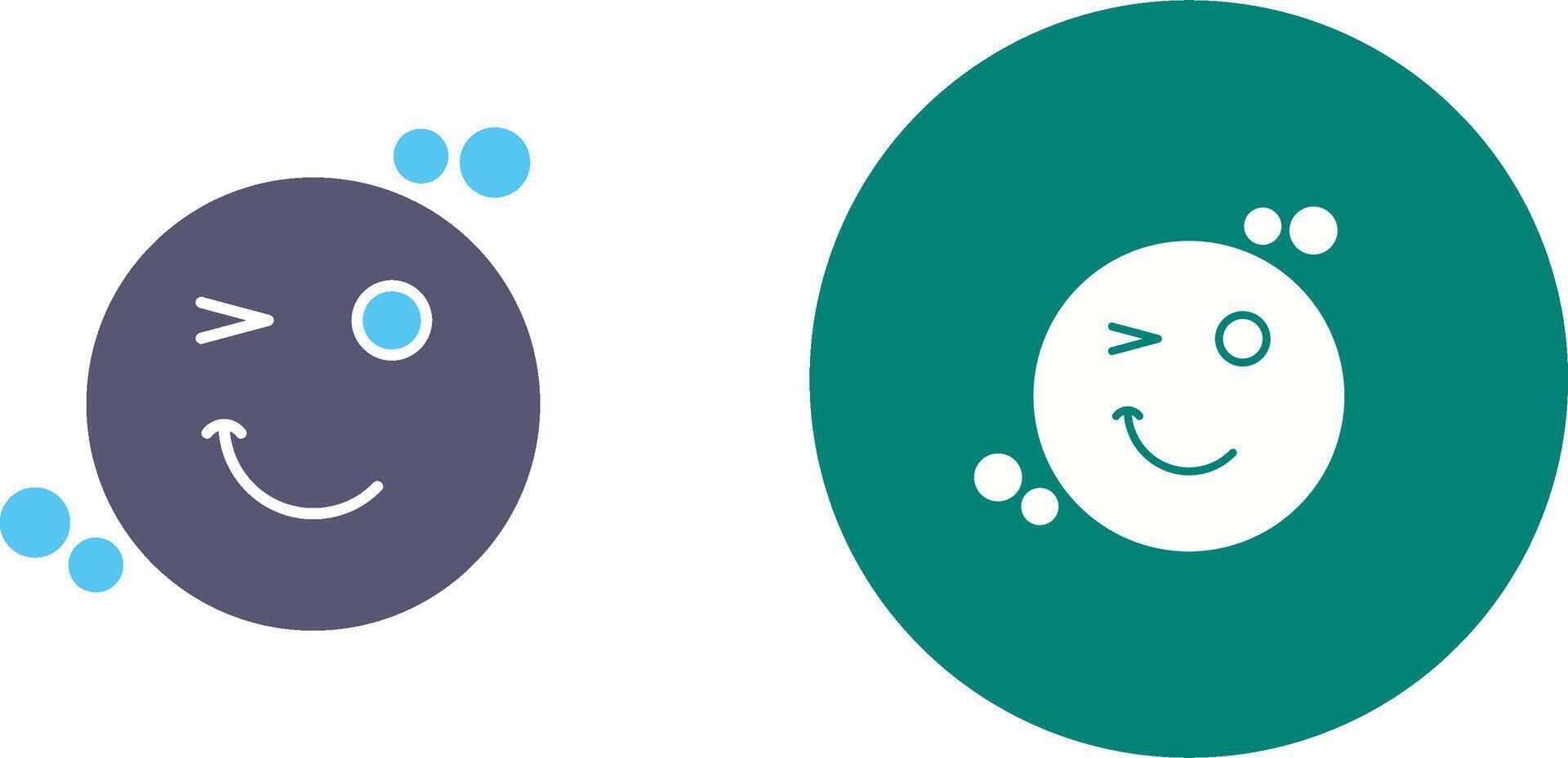 Wink Icon Design vector