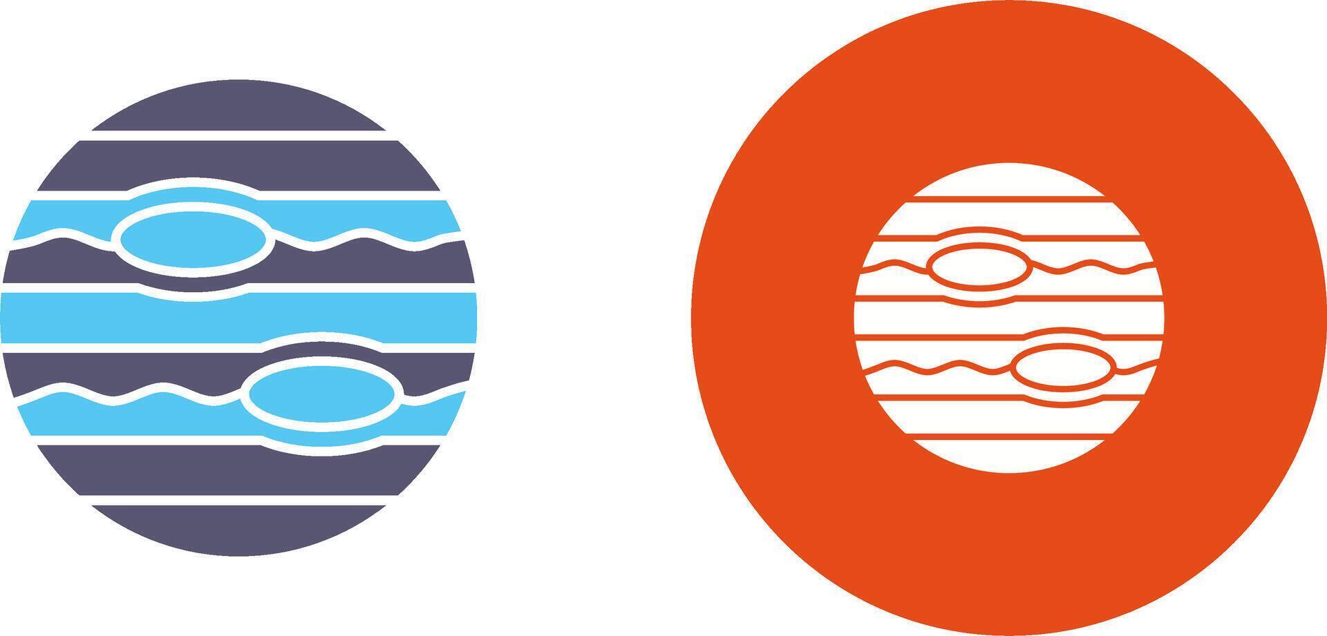 Neptune Icon Design vector