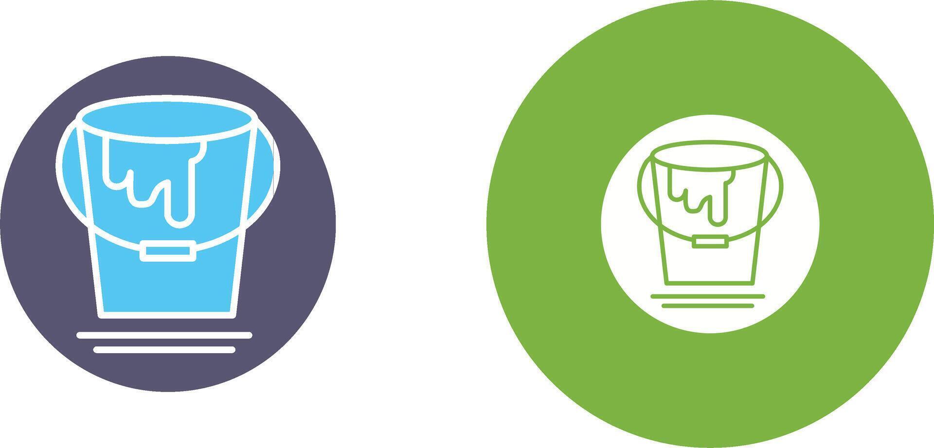 Paint Bucket Icon Design vector