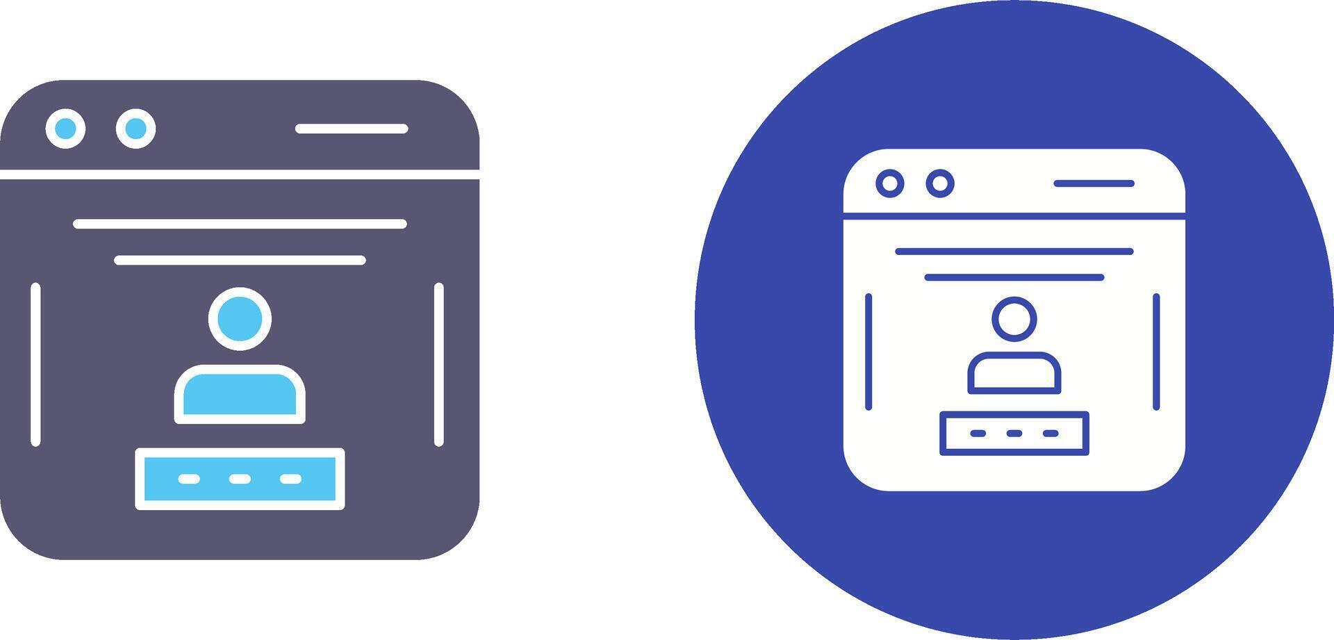 Password Icon Design vector