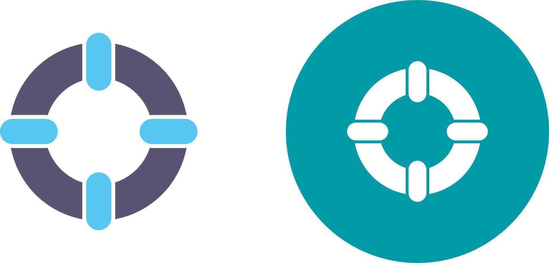 Life Saver Icon Design vector