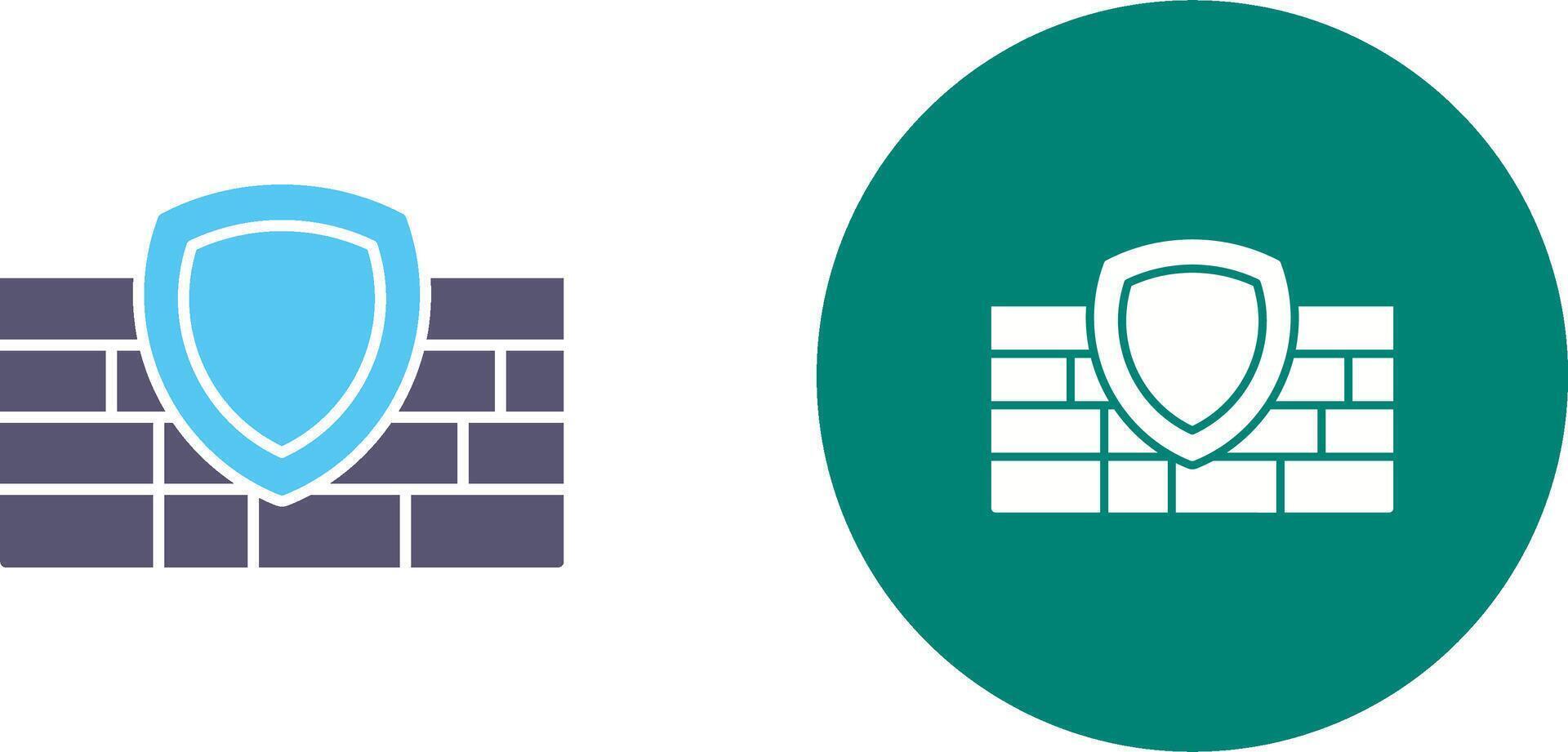 Firewall Icon Design vector
