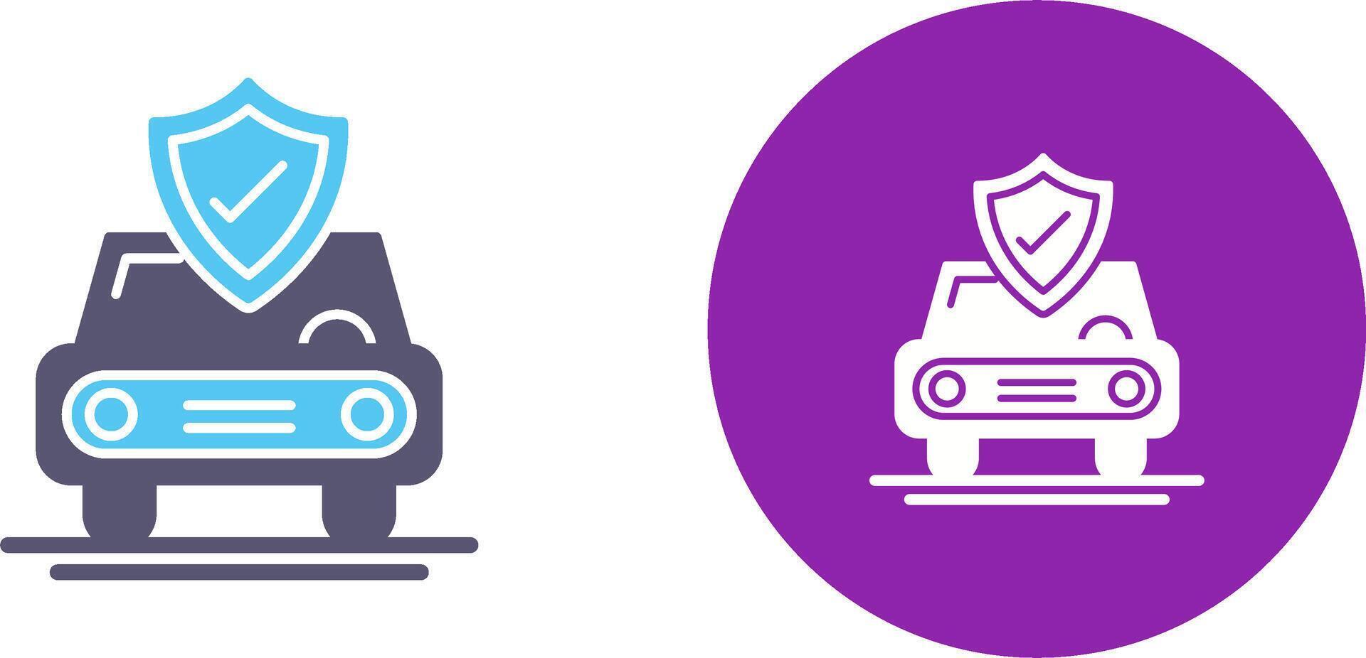 Car Protection Icon Design vector