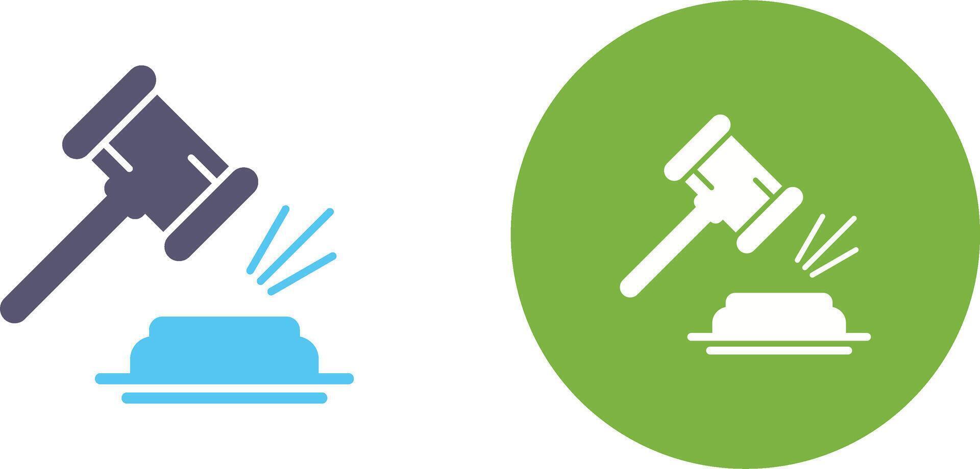 Gavel Icon Design vector