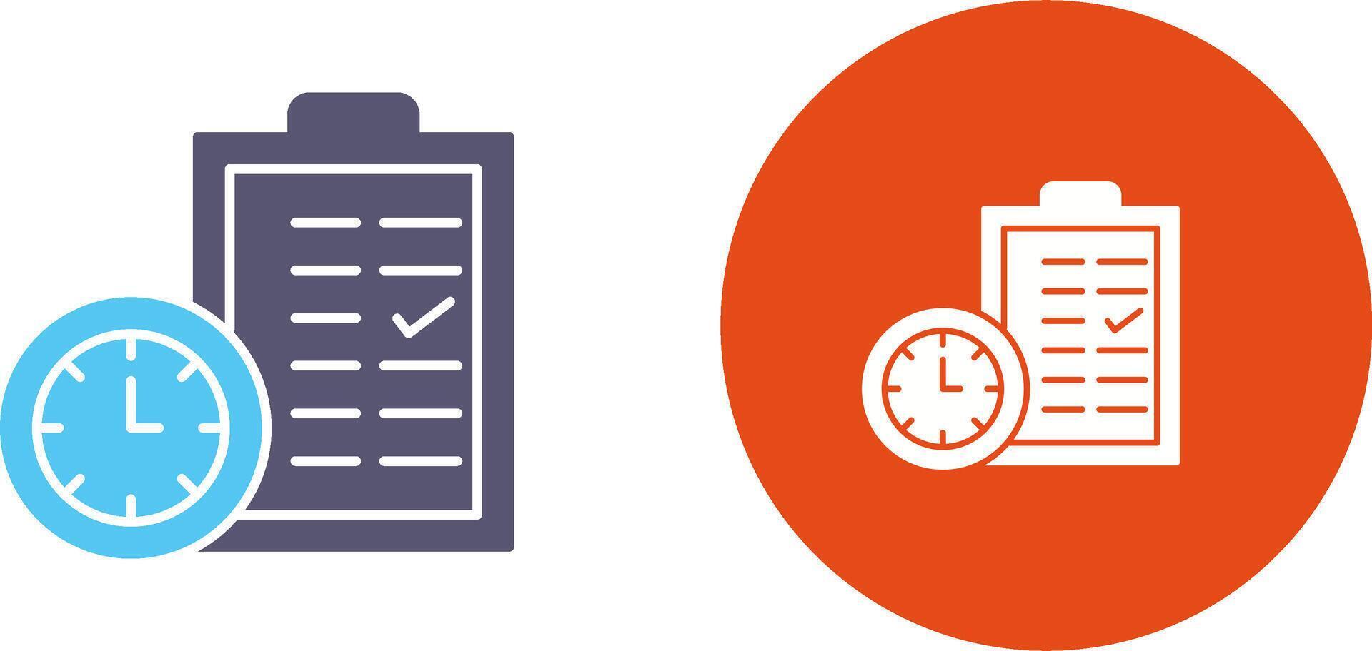 Time Planing Icon Design vector